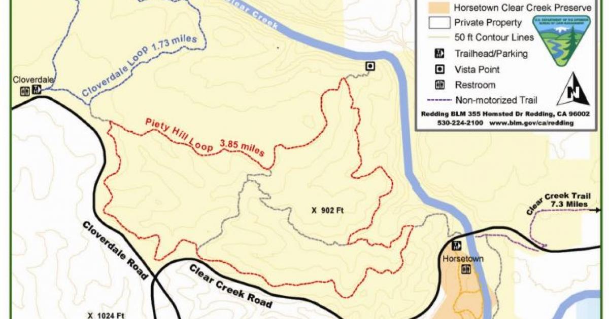 Clear Creek Trail Map