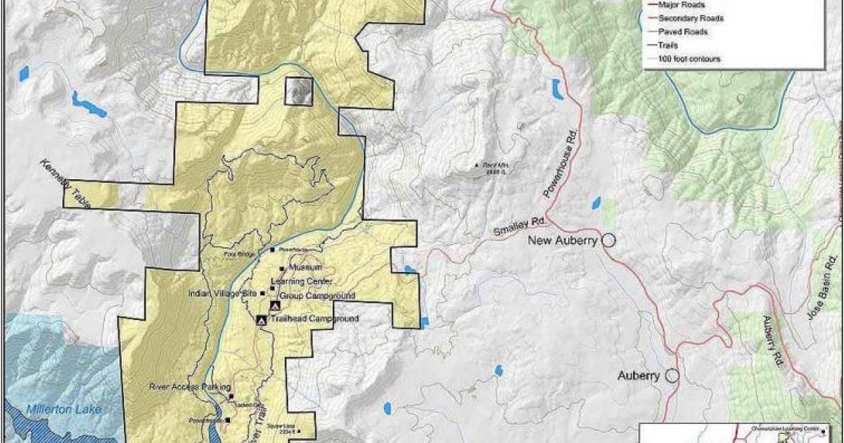 San Joaquin River Map San Joaquin River Gorge Map | Bureau Of Land Management