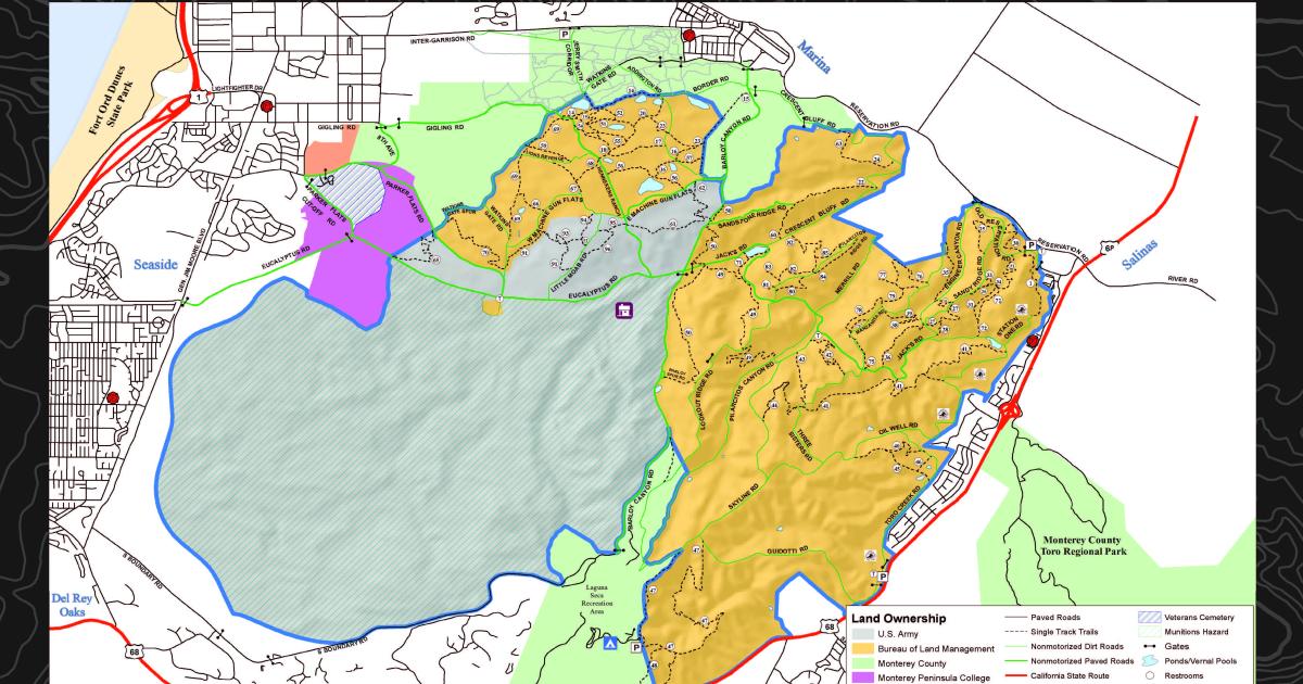 Monument Mountain Trail Map