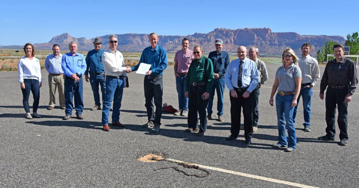 BLM conveys public lands for Colorado City Airport use Bureau of Land