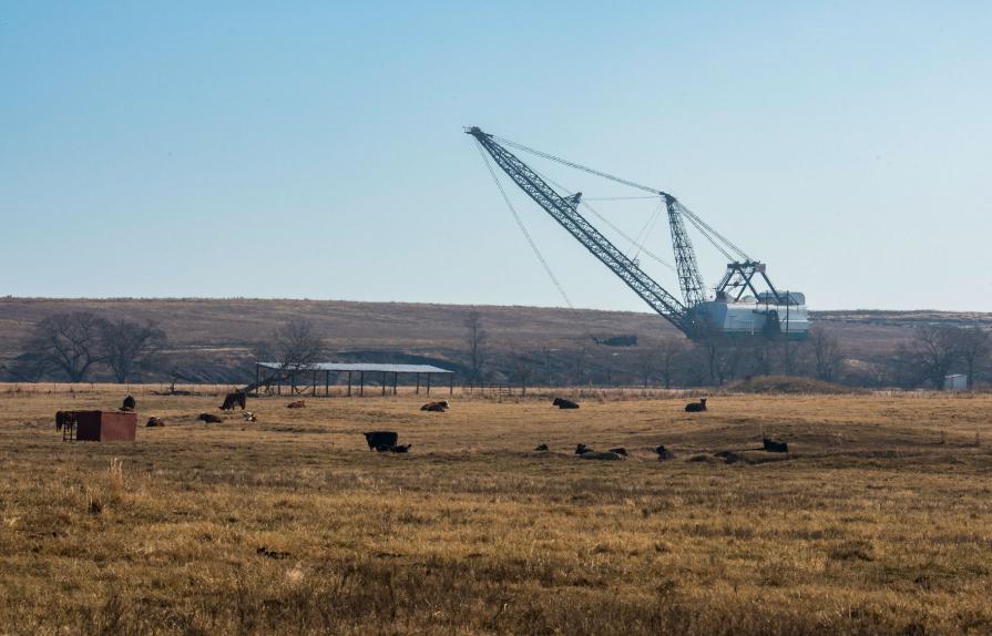 A coal dragline in Oklahoma.