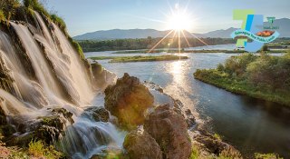Waterfall on the Snake River in Idaho