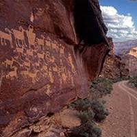 Rock art at Utah's Nine Mile Canyon.