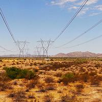 A transmission line in New Mexico.