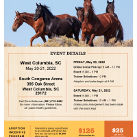 BLM to host Wild Horse and Burro event in West Columbia, South Carolina