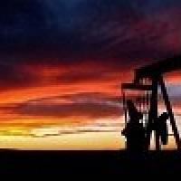 Oil pump with sunset