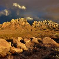 Evening storm over the Organ Mountains.