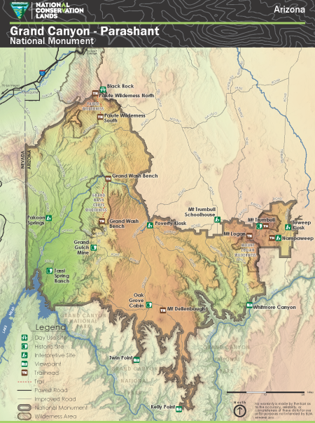 Grand Canyon Parashant National Monument Map