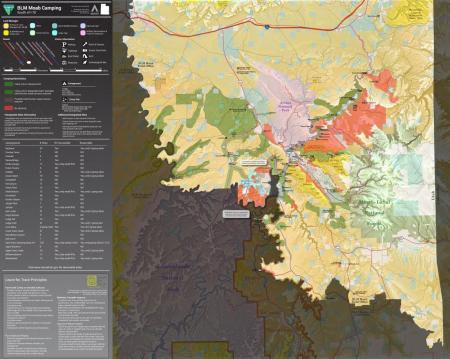 Blm Land Moab Map Moab Camping Geo-Referenced Map | Bureau Of Land Management