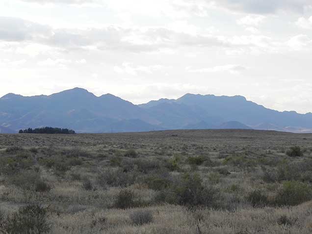 A mountain in the distance.  Photo by Amy Dumas/BLM