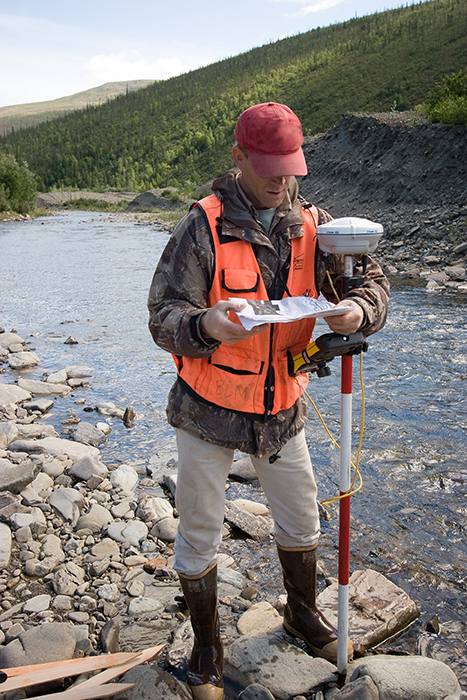 Civil Engineer out in the field