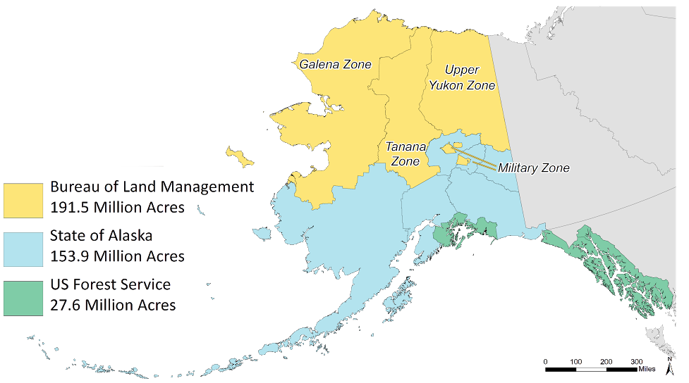 Alaska fire management zone map