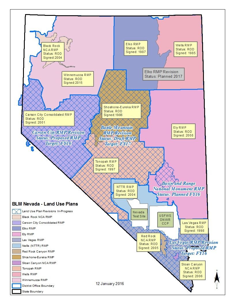 Nevada Public Lands Map Nevada | Bureau of Land Management