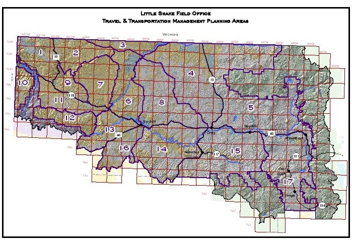 Little Snake Field Office Travel Management Map