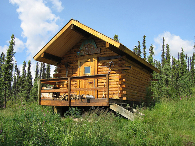 Borealis-LeFevre Cabin in the White Mountains National Recreation Area during the summer