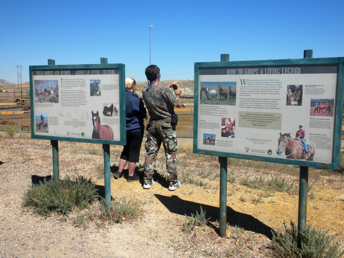 Kiosks at the Rock Springs holding facility.