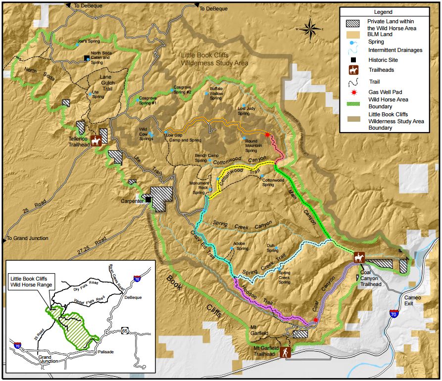 Little Book Cliffs HMA Map