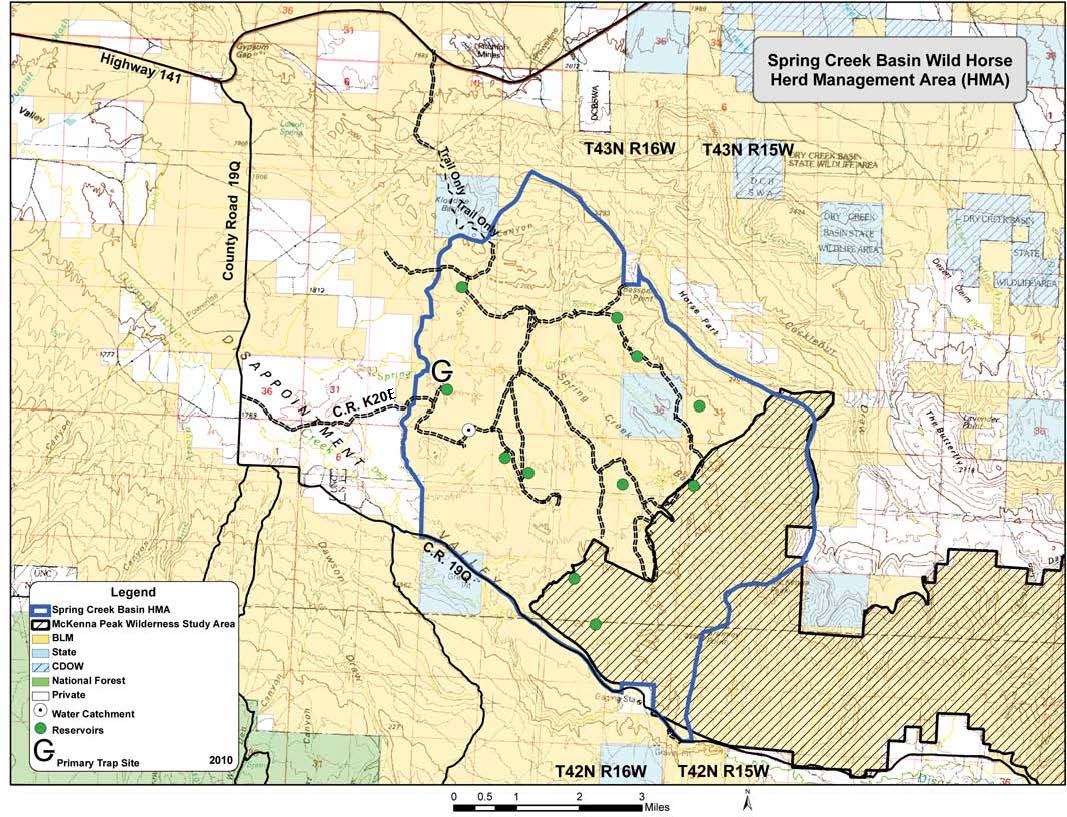 Spring Creek Basin HMA Map