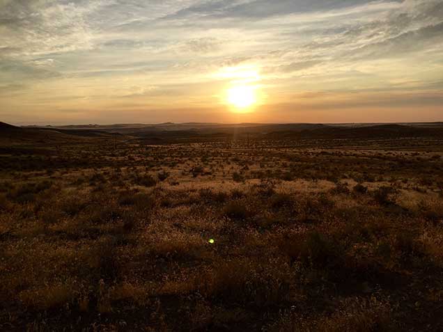 The sun rises at Black Mountain Herd Management Area.. BLM photo.