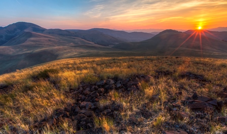 Sunset on the Jim McClure-Jerry Peak Wilderness