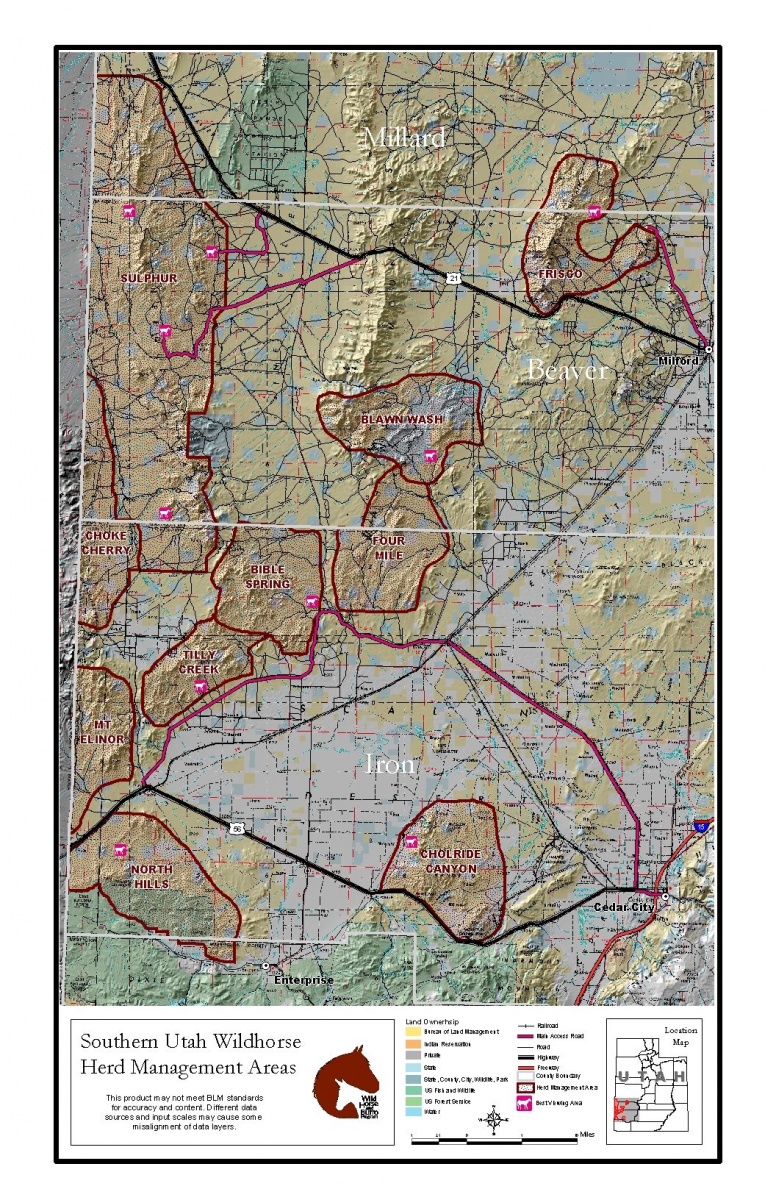 Bible Spring HMA Map