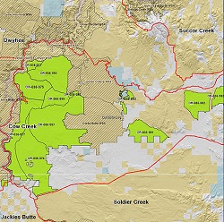 Cow Creek GMA Map