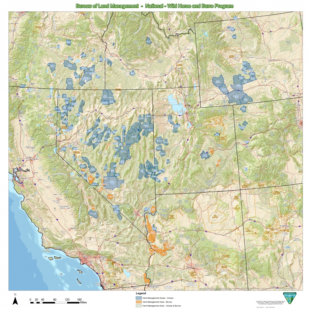 National Wild Horse and Burro Map