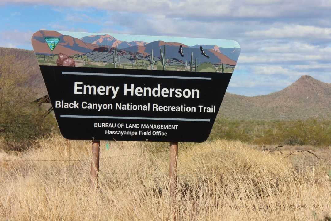 Emery Henderson Trailhead sign