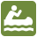Iconograph of a person paddling a canoe