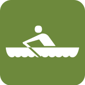 Iconograph of a person rowing a boat