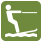Iconograph of a person water skiing