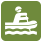 Iconograph of a person in an inflatable raft