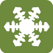 Iconograph of a snowflake