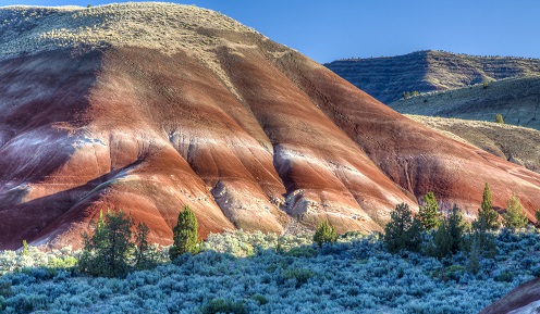 Painted Hills at Sutton Mountain displaying vibrantly colored rock formations