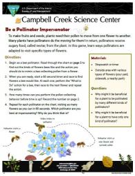Be a Pollinator Impersonator Activity