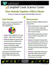 Plant Activity for children under 5