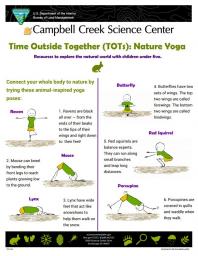 TOTs Nature Yoga activity sheet