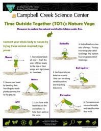 TOTs Nature Yoga activity sheet