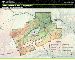 Map of Fort Stanton Snowy River Cave National Conservation Area