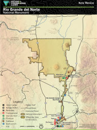 Map of Rio Grande del Norte National Monument