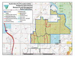 North Hills Area Closure Map
