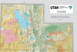 Screenshot of Top Half of Utah Land Ownership Map