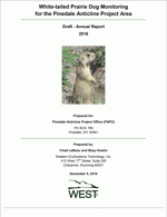 Wyoming White-tailed Prairie Dog Monitoring for the Pinedale Anticline Project Area