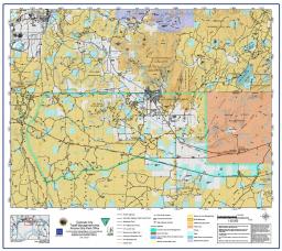 a map titled Colorado City Travel Management Area Map