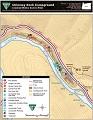 Prineville Chimney Rock Campground map georeferenced