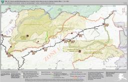 GMU 25C Steese and White Mountains Area: Fortymile Caribou Hunt Access for Summer Hunters (May 1 - Oct. 14th) Map thumbnail