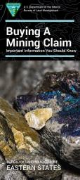 cover of Eastern States Mining Claim Brochure with minerals