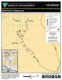 Thumbnail of the BLM CO RGFO Sand Gulch Campground Map