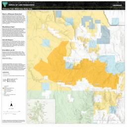Thumbnail image of the BLM CO TRFO McKenna Peak Wilderness Study Area Map
