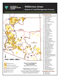 Map of wilderness areas in Arizona